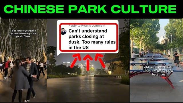 Us parks vs freedom? chinese tiktokers baffled by dusk curfews! chinese park culture compilation Us parks vs freedom? chinese tiktokers baffled by dusk curfews! chinese park culture compilation