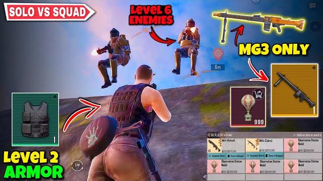 No armor + legendary mg3 only are best for loot - solo vs squad - pubg metro royale chapter 26 No armor + legendary mg3 only are best for loot - solo vs squad - pubg metro royale chapter 26