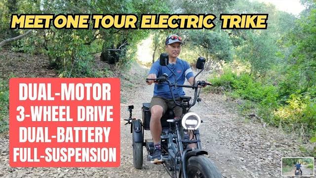 Meet one tour dual motor, dual battery, full suspension electric trike - off-road test and review Meet one tour dual motor, dual battery, full suspension electric trike - off-road test and review