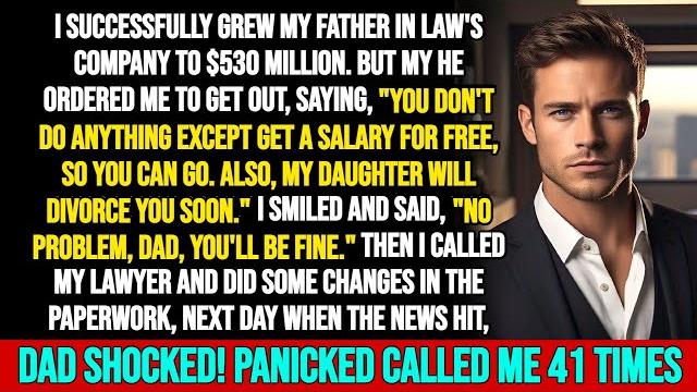 My father-in-law fired me after i grew his company to $530m—then i made one call that destroyed him My father-in-law fired me after i grew his company to $530m—then i made one call that destroyed him