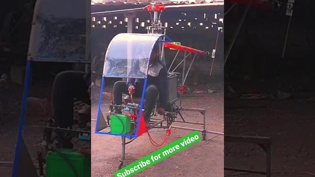 Homemade helicopter by sanjay | homemade helicopter testing with car engine | indian made helicopter Homemade helicopter by sanjay | homemade helicopter testing with car engine | indian made helicopter