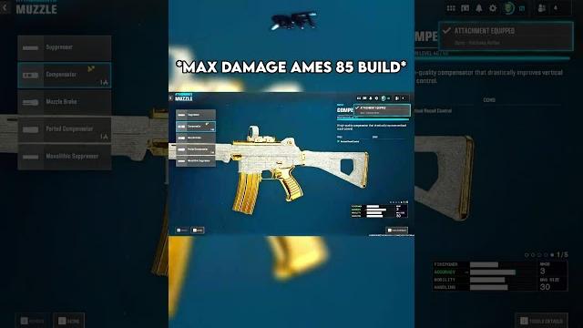 The *max damage* ames 85 build on warzone #warzone #callofduty #bo6 #rebirthisland #cod #shorts The *max damage* ames 85 build on warzone #warzone #callofduty #bo6 #rebirthisland #cod #shorts