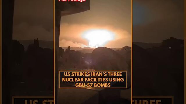 File footage | us strikes iran nuclear sites with gbu-57 bunker busters | massive blasts | news9 File footage | us strikes iran nuclear sites with gbu-57 bunker busters | massive blasts | news9