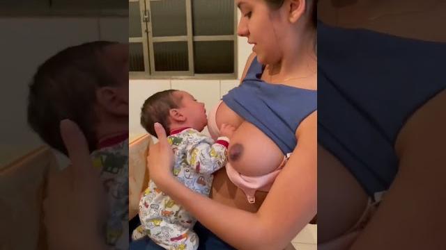 Boobs feeding #shorts #boobs Boobs feeding #shorts #boobs