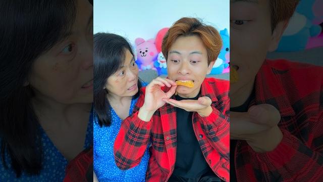 Eating in front of mom be like Eating in front of mom be like
