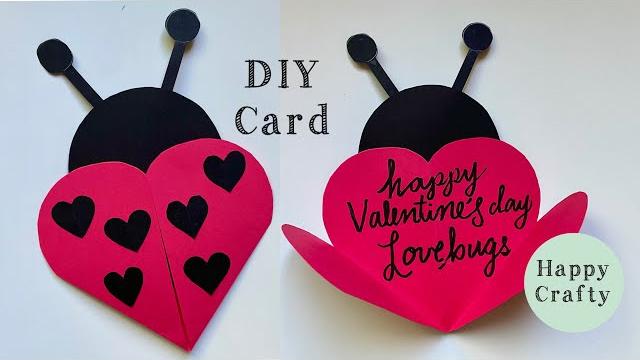 Diy love bug card | valentine's day crafts for kids Diy love bug card | valentine's day crafts for kids