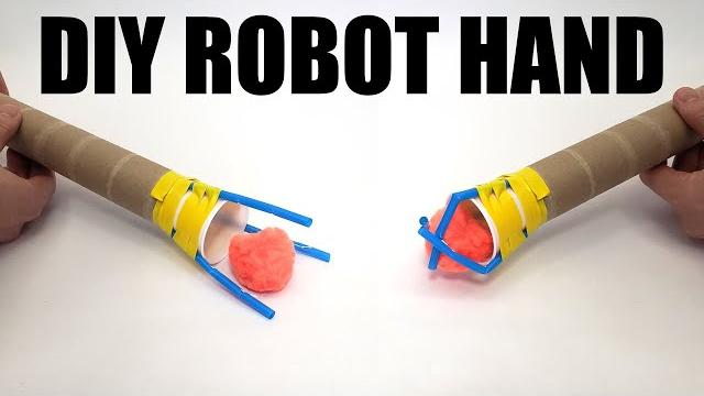 Make a robotic hand with straws | science project Make a robotic hand with straws | science project