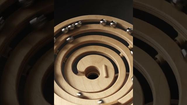 Spinning silver marbles Spinning silver marbles