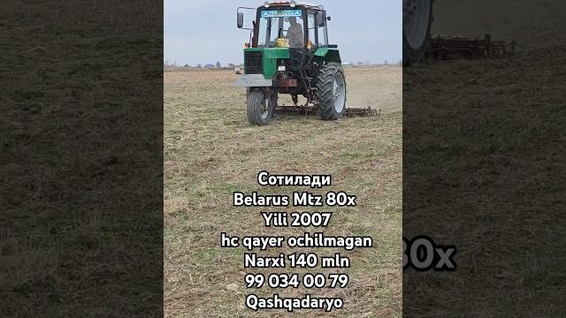 Сотилади belarus mtz 80x yili 2007 hc qayer ochilmagan narxi 140 mln99 034 00 79 qashqadaryo Сотилади belarus mtz 80x yili 2007 hc qayer ochilmagan narxi 140 mln99 034 00 79 qashqadaryo