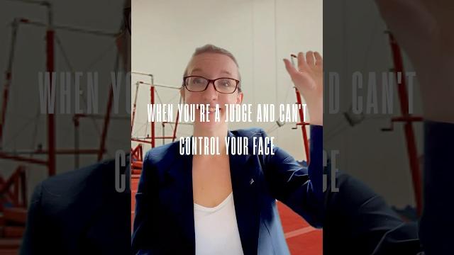 Pov: gymnastics judge who can’t control her face #oops #myfaceisanopenbook #couldyoutell Pov: gymnastics judge who can’t control her face #oops #myfaceisanopenbook #couldyoutell