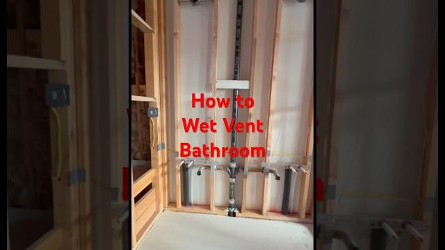 An efficient way to plumb a bathroom. wet venting a bathroom group #howto #diy #plumbing #bathroom An efficient way to plumb a bathroom. wet venting a bathroom group #howto #diy #plumbing #bathroom