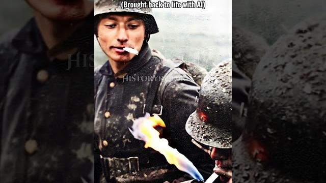 Ww2 historic footage colorized: lightening a cigarette #history #ww2 #colorized #colorizedhistory Ww2 historic footage colorized: lightening a cigarette #history #ww2 #colorized #colorizedhistory