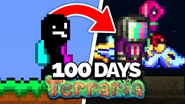 I spent 100 days in terraria "for the worthy" master mode... I spent 100 days in terraria "for the worthy" master mode...