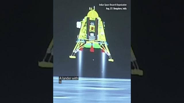 India celebrates landing a spacecraft on the moon India celebrates landing a spacecraft on the moon