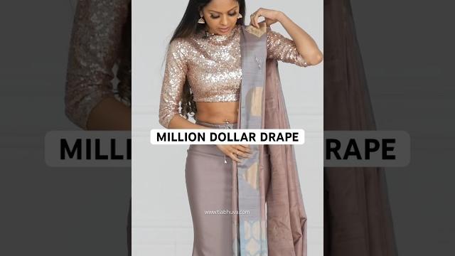 Million dollar drape | infinity drape saree | how to drape a saree perfectly | #shorts Million dollar drape | infinity drape saree | how to drape a saree perfectly | #shorts