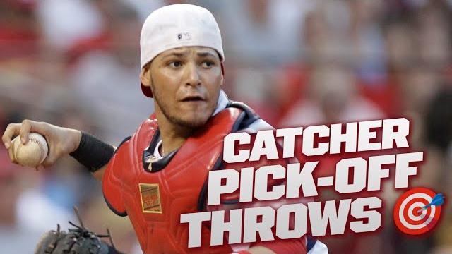 9 minutes of perfect catcher pick-off throws 9 minutes of perfect catcher pick-off throws