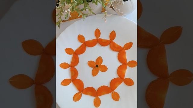 New quick carrot salad decoration idea! New quick carrot salad decoration idea!