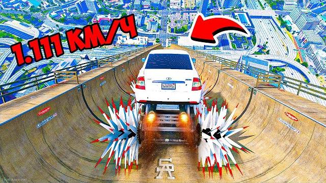 Спуск без тормозов на ладе приоре с колючками в гта 5 моды! эксперименты в gta 5 видео mods Спуск без тормозов на ладе приоре с колючками в гта 5 моды! эксперименты в gta 5 видео mods