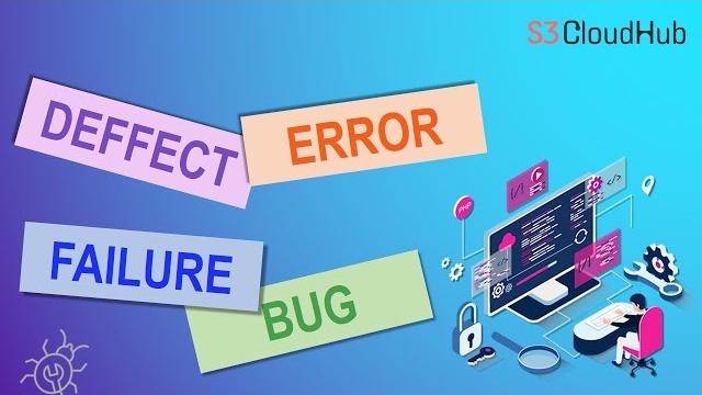 Difference between defect bug error and failure in software testing | software testing for beginners Difference between defect bug error and failure in software testing | software testing for beginners