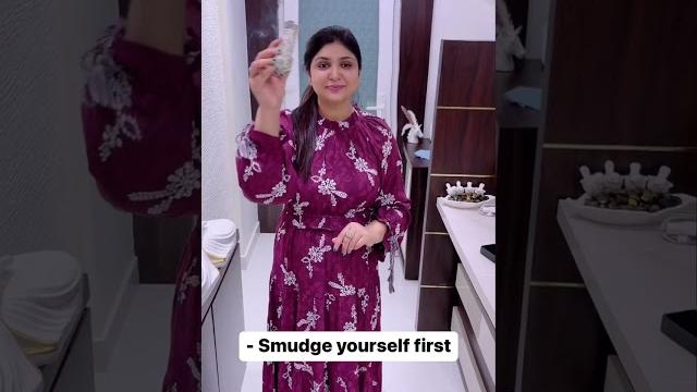 How to smudge sage to remove negativity from your home / office | dr shefali gupta #shorts How to smudge sage to remove negativity from your home / office | dr shefali gupta #shorts
