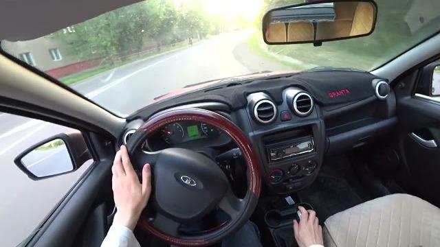 Еду на lada granta - вид от первого лица Еду на lada granta - вид от первого лица