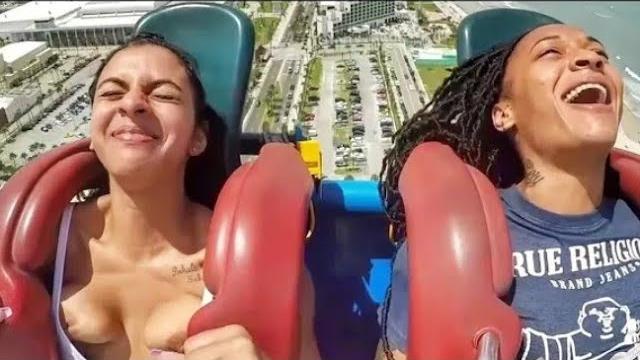 Nipple slip funny slingshot ride this week Nipple slip funny slingshot ride this week