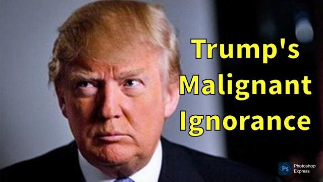 How donald trump shows a malignant level of ignorance and why (the dunning-kruger effect) How donald trump shows a malignant level of ignorance and why (the dunning-kruger effect)