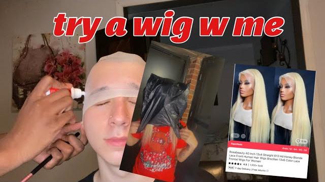 Try a wig w me vlog Try a wig w me vlog