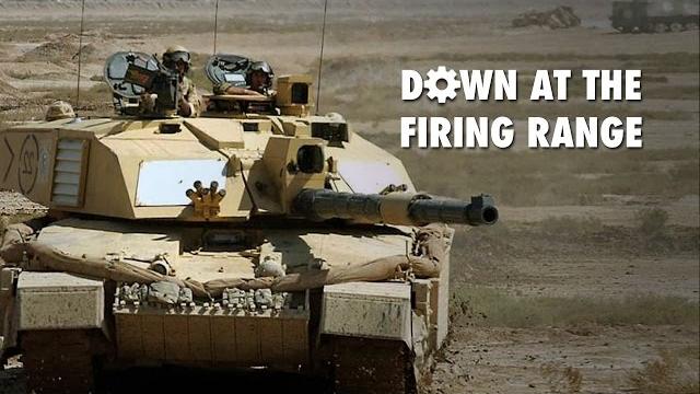 Challenger ii… down at the firing range! Challenger ii… down at the firing range!