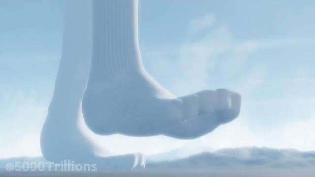 Giantess crush the city with white socks Giantess crush the city with white socks