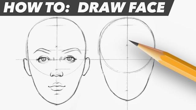 How to: draw face | easy beginner proportion tutorial How to: draw face | easy beginner proportion tutorial