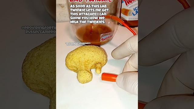 How not to extract juice from a twinkie. How not to extract juice from a twinkie.