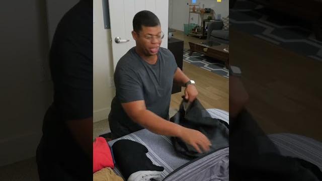 How to pack clothes for travel #shorts #lifehacks How to pack clothes for travel #shorts #lifehacks
