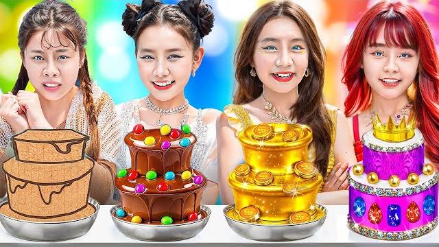 Poor vs rich vs giga rich vs ultra rich girls at birthday party! Poor vs rich vs giga rich vs ultra rich girls at birthday party!