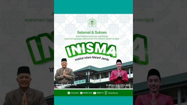 Ayo kuliah di inisma jambi #kampus #viral#mahasiswa#uin#tiktok#reels #indonesia#prodi#wisuda#lucu Ayo kuliah di inisma jambi #kampus #viral#mahasiswa#uin#tiktok#reels #indonesia#prodi#wisuda#lucu
