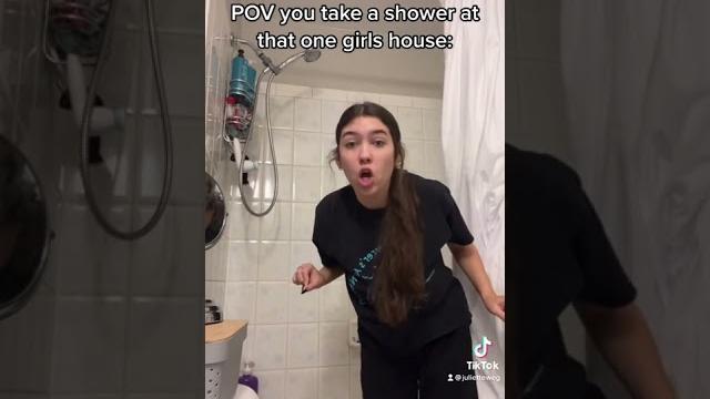Pov you take a shower at that one girls house: Pov you take a shower at that one girls house: