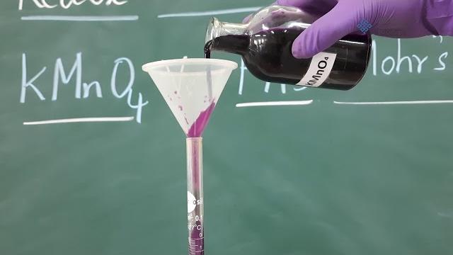 Redox titration (kmno4 vs fas) - chemistry experiment - 2nd pu practicals video - reva pu yelahanka Redox titration (kmno4 vs fas) - chemistry experiment - 2nd pu practicals video - reva pu yelahanka