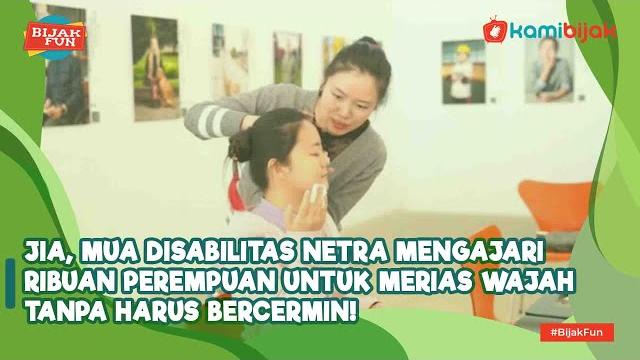 Jia, mua with disabilities teaches thousands of girls for makeup face without having to reflect! Jia, mua with disabilities teaches thousands of girls for makeup face without having to reflect!