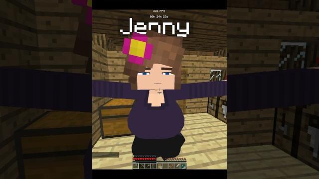 Minecraft jenny’s mod #shorts #minecraft Minecraft jenny’s mod #shorts #minecraft