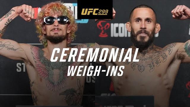 Ufc 299: ceremonial weigh-in Ufc 299: ceremonial weigh-in