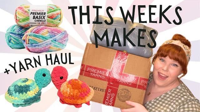 Unboxing of premier's beautiful new yarn + a pokemon baby shower gift - this week's makes Unboxing of premier's beautiful new yarn + a pokemon baby shower gift - this week's makes
