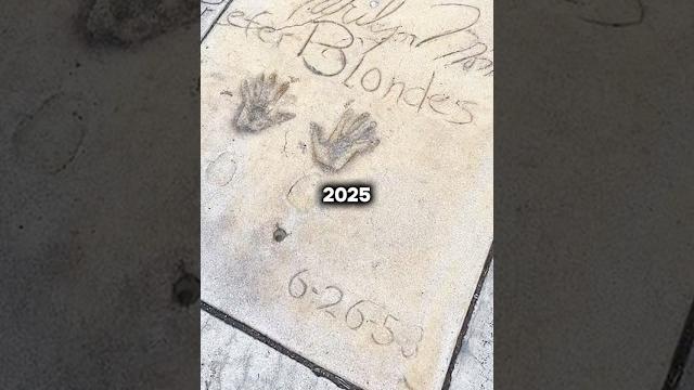 Marilyn monroe’s handprint moment – then and now Marilyn monroe’s handprint moment – then and now