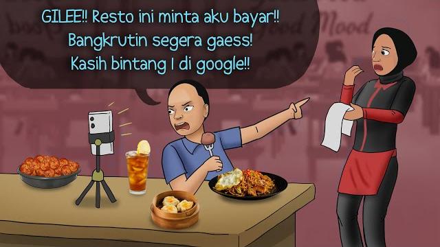 Food vlogger lucknut - hobby jelekin resto & peras 50 jt | kartun animasi drama kuliner Food vlogger lucknut - hobby jelekin resto & peras 50 jt | kartun animasi drama kuliner