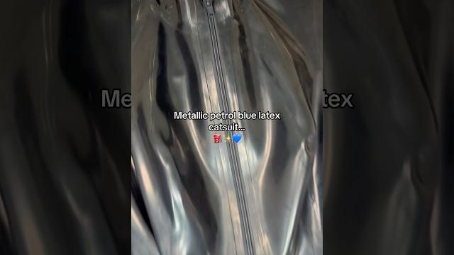 Another metallic latex catsuit to add to the collection #ootd #fashion #shiny #latex #rubber Another metallic latex catsuit to add to the collection #ootd #fashion #shiny #latex #rubber