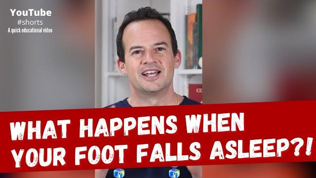 What happens when your foot falls asleep? #shorts What happens when your foot falls asleep? #shorts