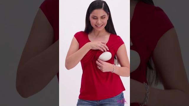 Milk nursingwear's sleek scoop neck nursing top Milk nursingwear's sleek scoop neck nursing top