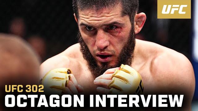 Islam makhachev octagon interview | ufc 302 Islam makhachev octagon interview | ufc 302