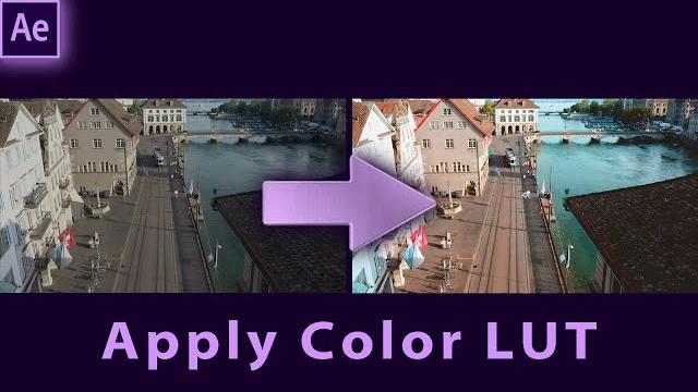 Apply an existing color lut in adobe after effects Apply an existing color lut in adobe after effects