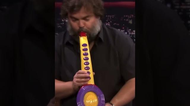 Jack black plays the worlds rarest instrument #shorts Jack black plays the worlds rarest instrument #shorts
