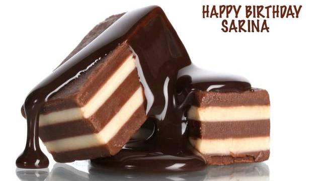 Sarina chocolate - happy birthday Sarina chocolate - happy birthday